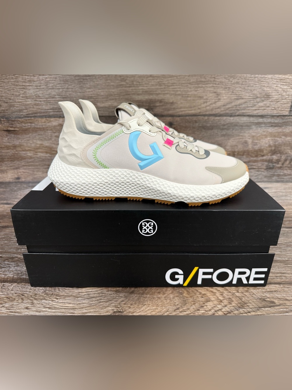 NEW G/FORE MG4X2 Golf Shoe Sz 8 M STONE / DUNE - Picture 5 of 16